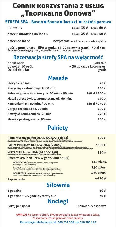Bed and Breakfast Tropikalna Odnowa Falkowo Exteriér fotografie